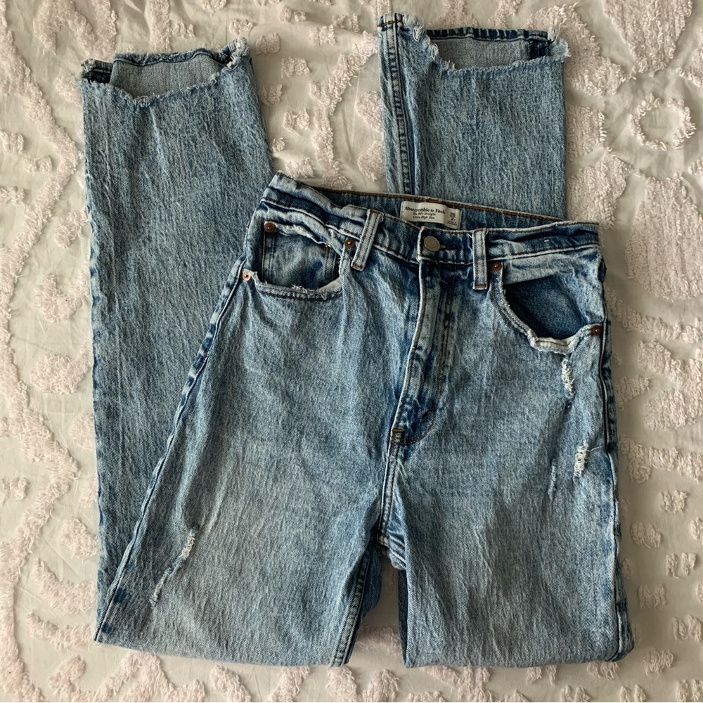 Women’s 26 2R ABERCROMBIE & FITCH The 90’s Straight Ultra‎ High Rise Jeans